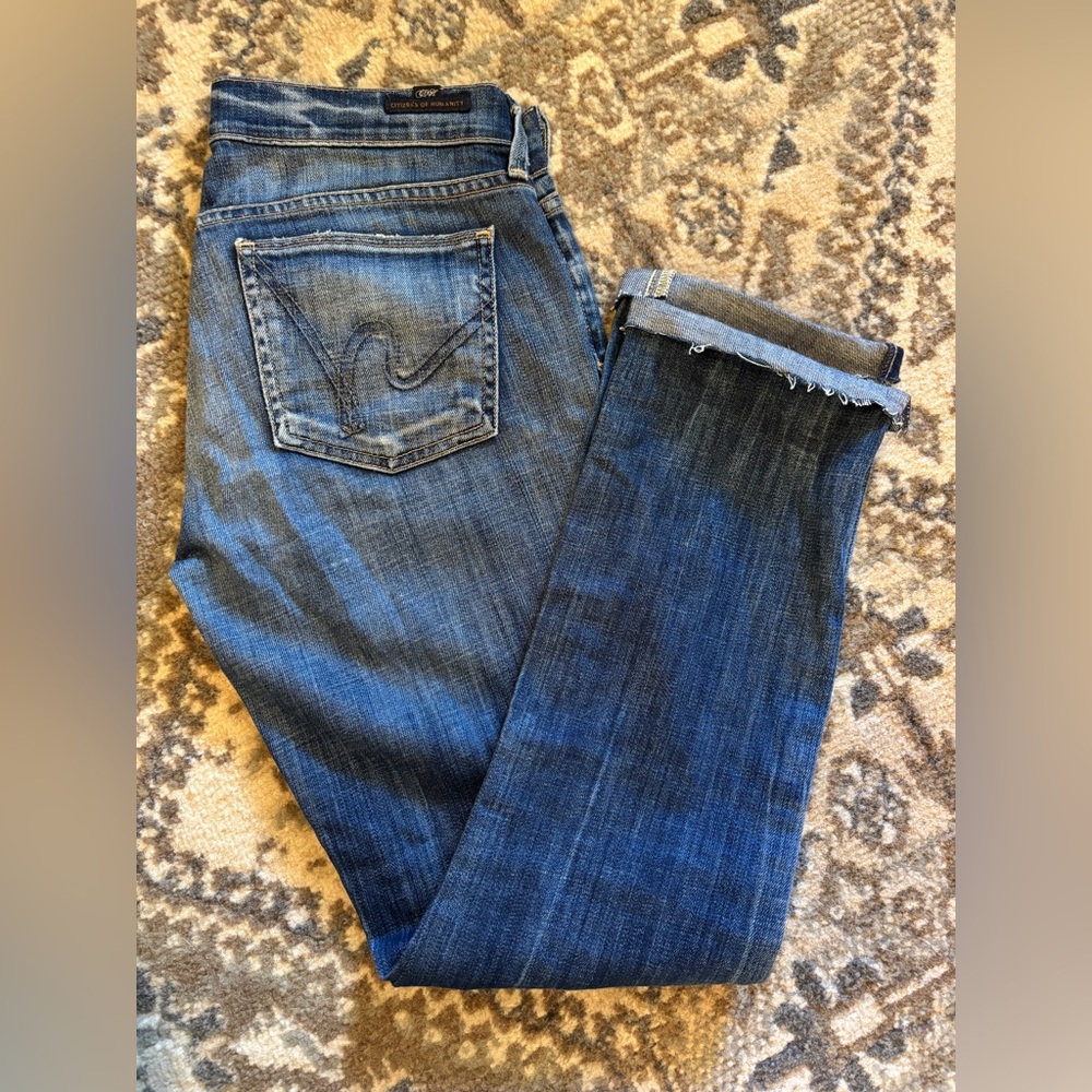 Citizens of Humanity “Ava” Low Rise Straight Leg